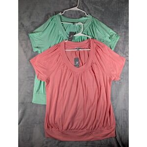 Lot of 2 JM Collection Women's Plus Size 2XL Tops Blouses Business Casual